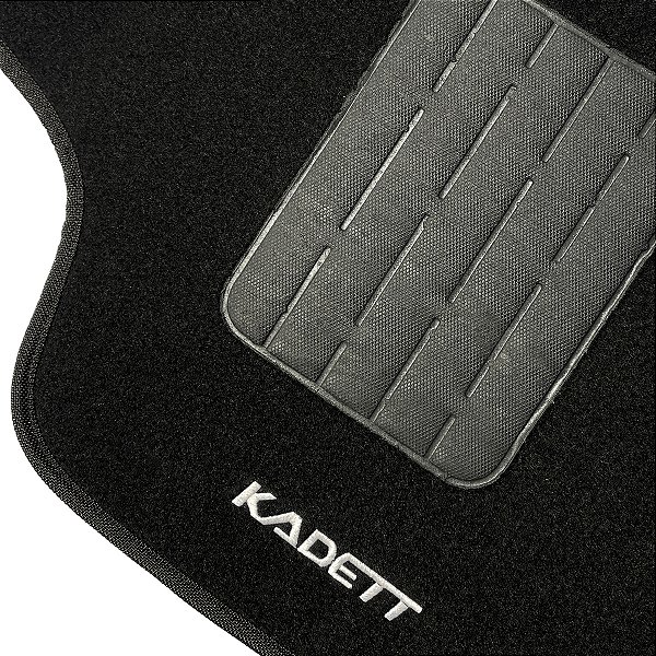 Jogo Tapete Carpete Automotivo Kadett todos Preto 5 Peças