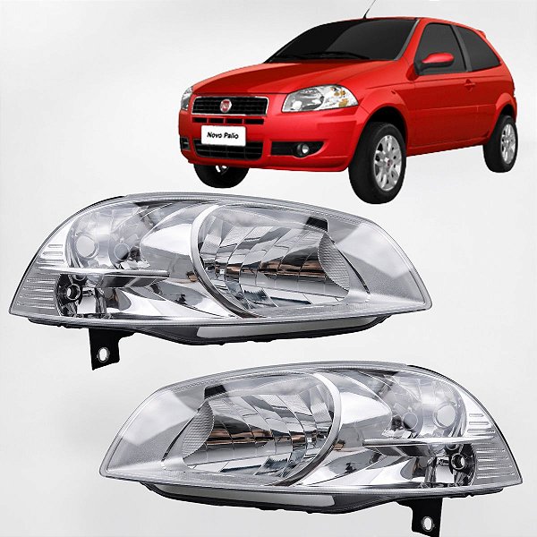 Par Farol Palio G4 2008 2009 2010 2011 2012 2013 2014 2015 2016 Simples Cromada