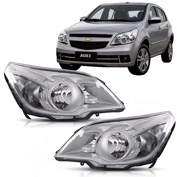 Par Farol Agile 2009 2010 2011 2012 2013 Mascara Negra  Mascara Cromada