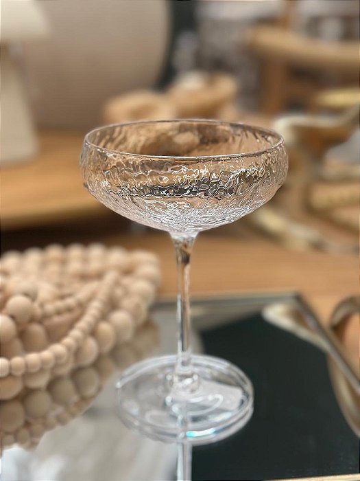 Taça Cristal Coupe Martelada Petra