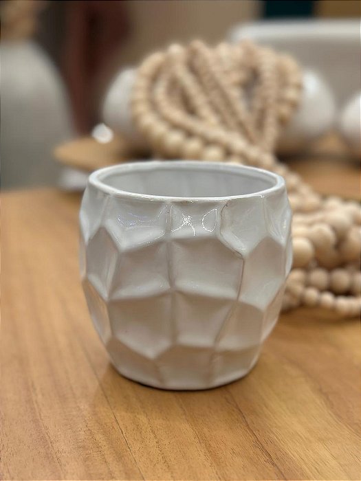 Vaso Ceramica Branco