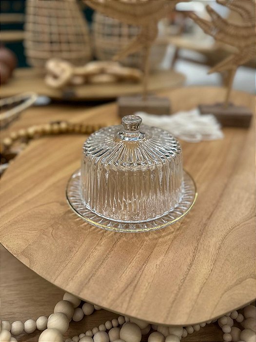Queijeira Cristal Fio de Ouro Radial