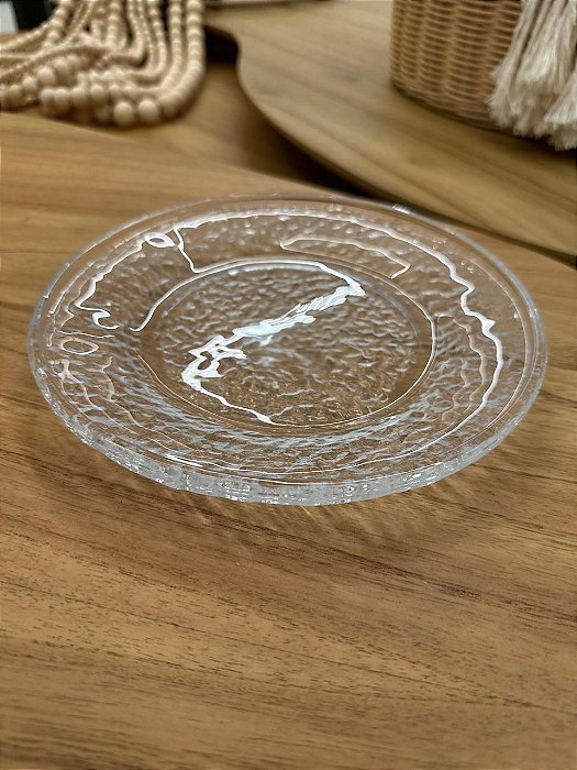 Prato Sobremesa Cristal Ecológico Petra 20cm