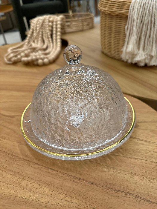 Queijeira Cristal Ecológico Fio Ouro Petra