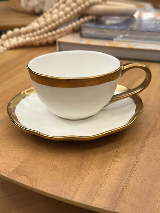 Xícara de Chá Porcelana Dubai 200ml