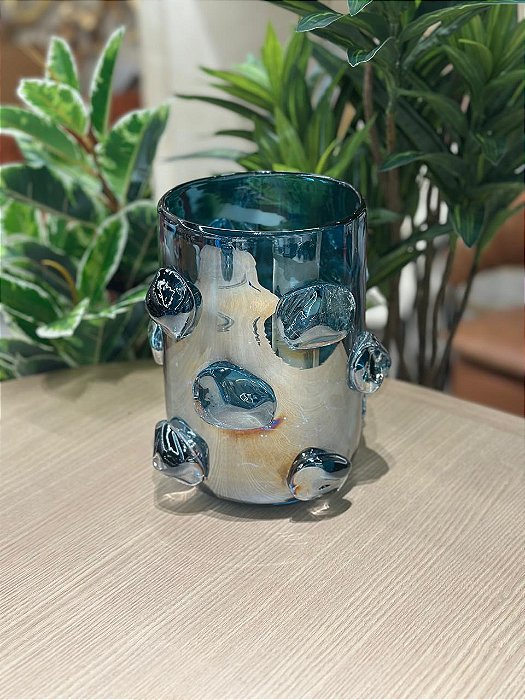 Vaso Vidro Azul