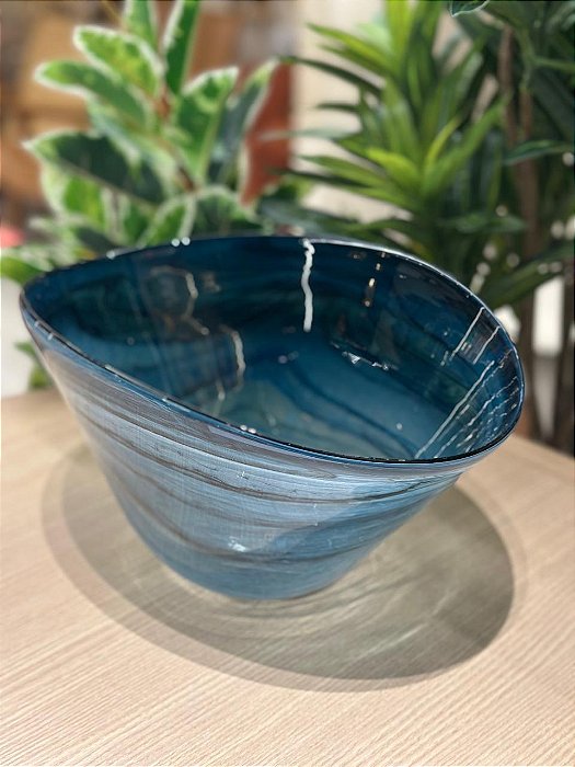 Centro de Mesa Murano 33x24 Azul