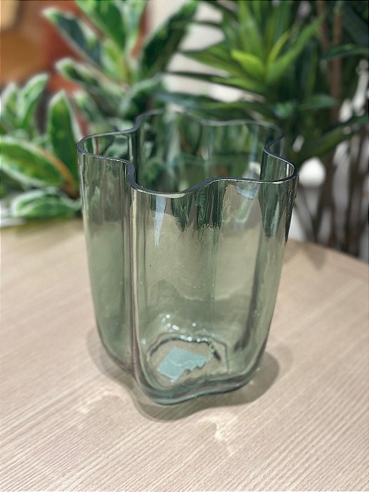 Vaso Vidro Verde 15x20