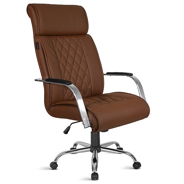 Classic Presidente, com braco aluminio, base cromada relax