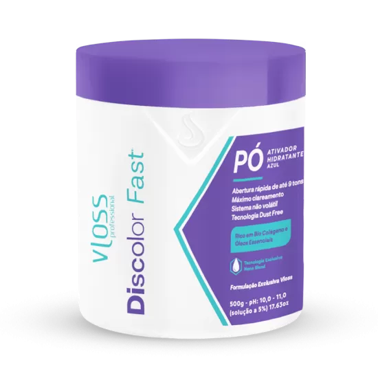 PÓ DESCOLORANTE VLOSS DISCOLOR FAST BLOND 500G