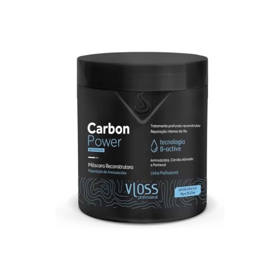 MÁSCARA DE  RECONSTRUÇÃO VLOSS CARBON POWER 1K