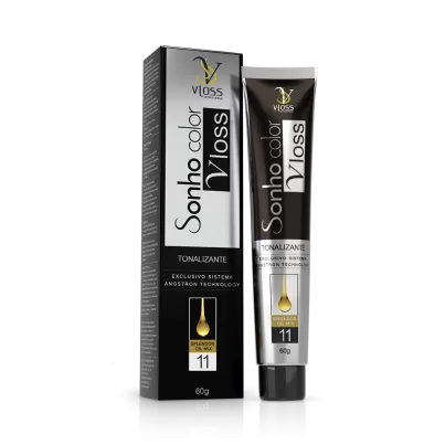 TONALIZANTE CREME VLOSS LOURO ESCURO MARROM AMADEIRADO 6.7 60G