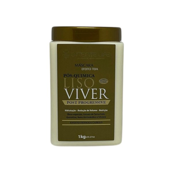 MÁSCARA DE HIDRATAÇÃO ORIENTE LIFE PÓS-QUIMICA LISO VIVER 1K