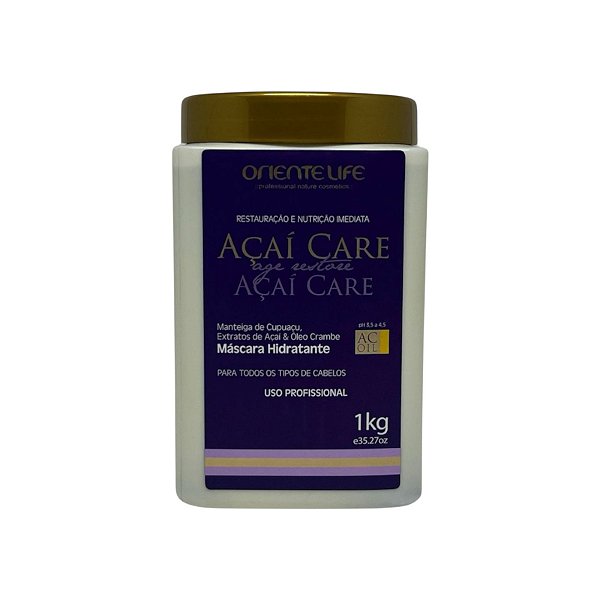 MÁSCARA DE NUTRIÇÃO ORIENTE LIFE AÇAI CARE 1K