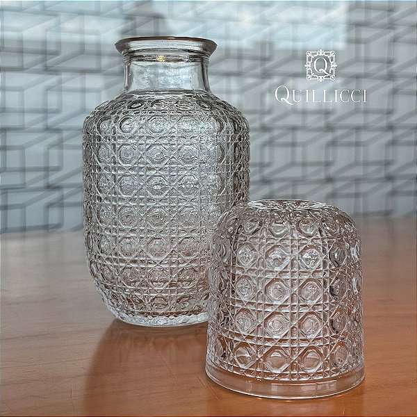 Moringa de Vidro com Copo