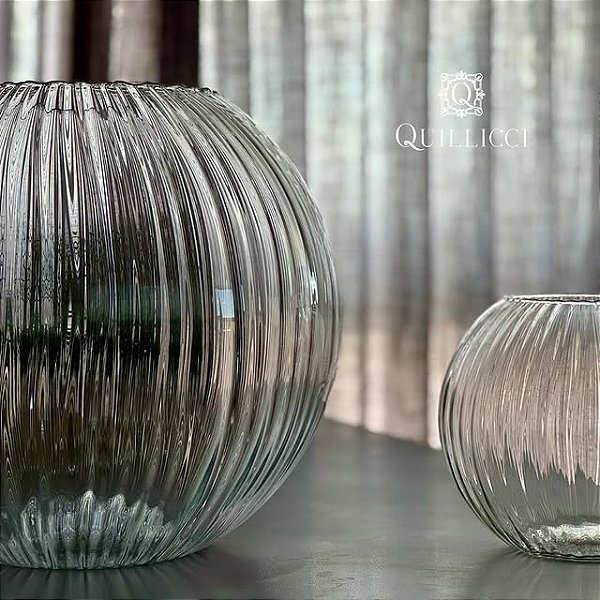 FLOREIRA DE VIDRO RIGADO TAM G