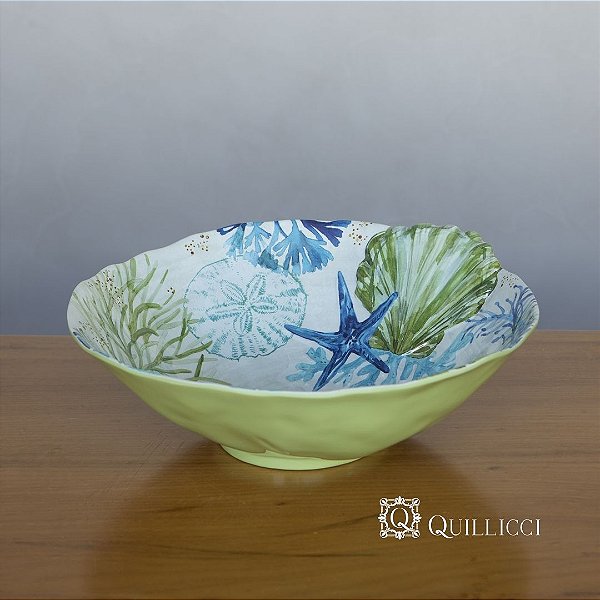 Saladeira melamina motivos marítimos