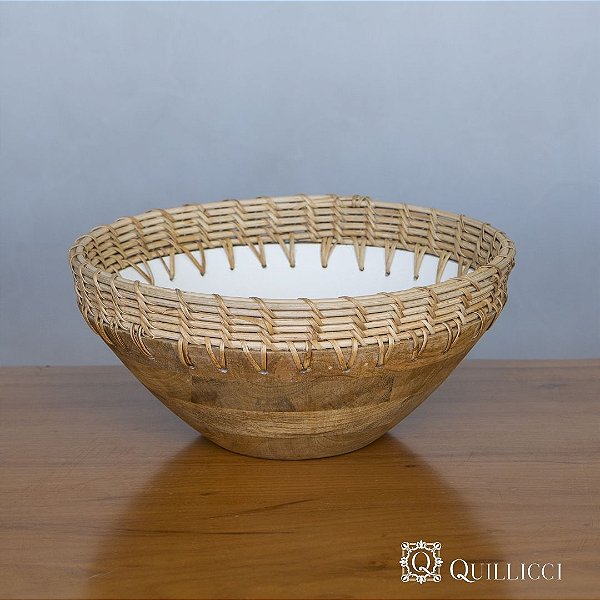 BOWL DE CERÂMICA COM FIBRA NATURAL