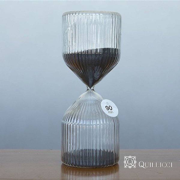AMPULHETA DE VIDRO 90 MINUTOS