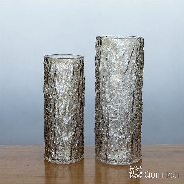 Vaso de Vidro Ocre – Cor Quente e Sofisticada