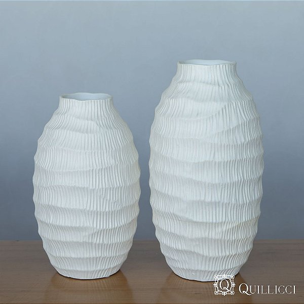 VASO DE CERAMICA CANELADO