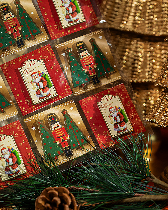 Cartela com Cartões de Natal