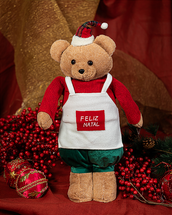 Urso Decorativo Natalino