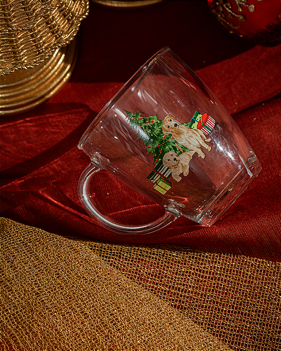 Caneca de Vidro Natalina