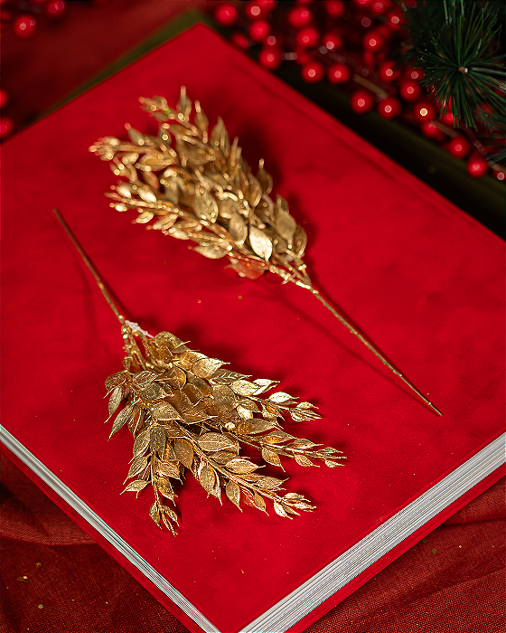 Gallho Multi Folhas Fosco Dourado