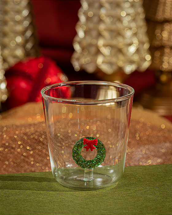 Copo de Vidro Guirlanda