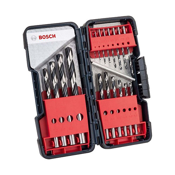 Jogo PRO 18 Brocas hss PointTeQ 2 a 6mm Bosch