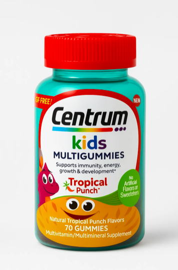 Centrum Kids Multigummies – 70 Gomas | Sabor Tropical Punch