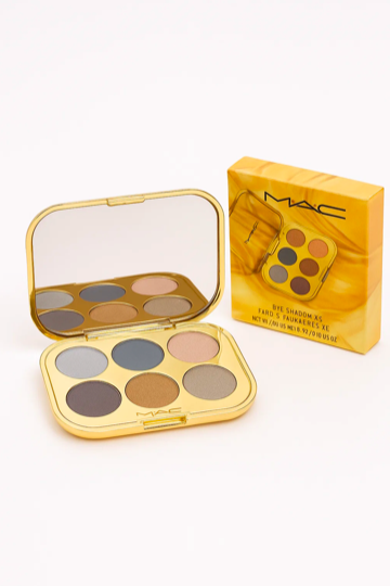 Paleta de Sombras MAC Starring You – 6 Tons Neutros e Brilhantes