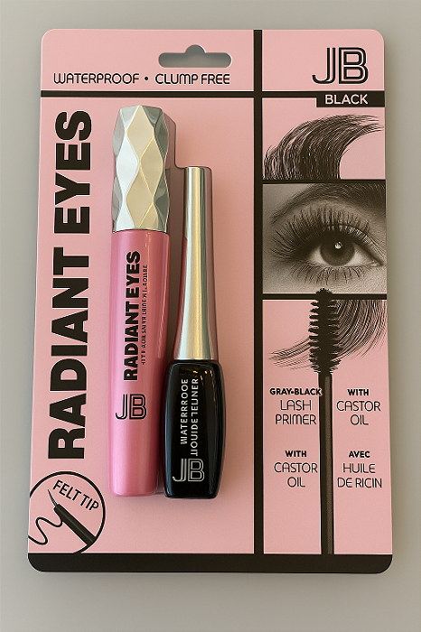 JLB Radiant Eyes Kit Máscara e Delineador – Black