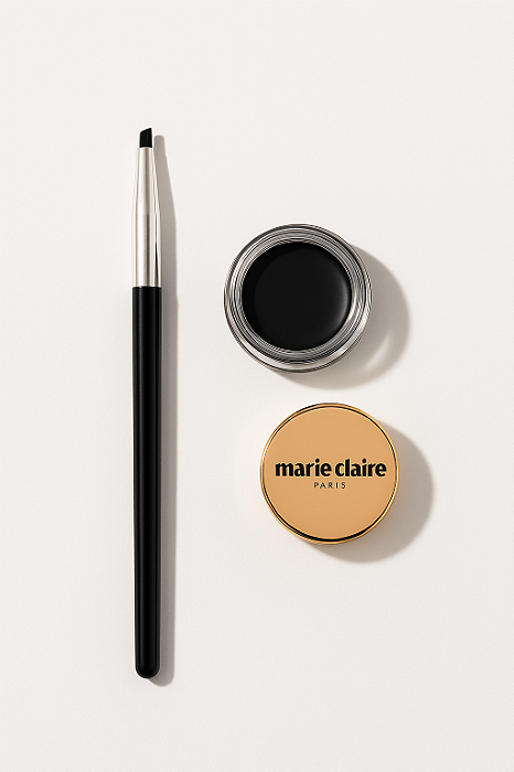 Delineador em Gel Marie Claire Paris com Pincel Aplicador – Preto Intenso