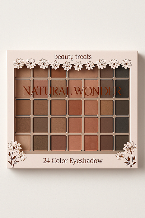 Paleta de Sombras Beauty Treats Natural Wonder – 24 Cores