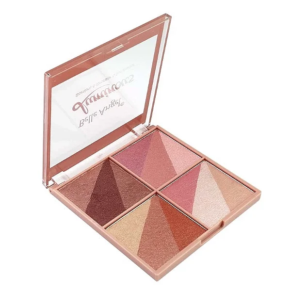 Sombra Pò Bronzer e Iluminador Quarteto Luminous Belle Angel