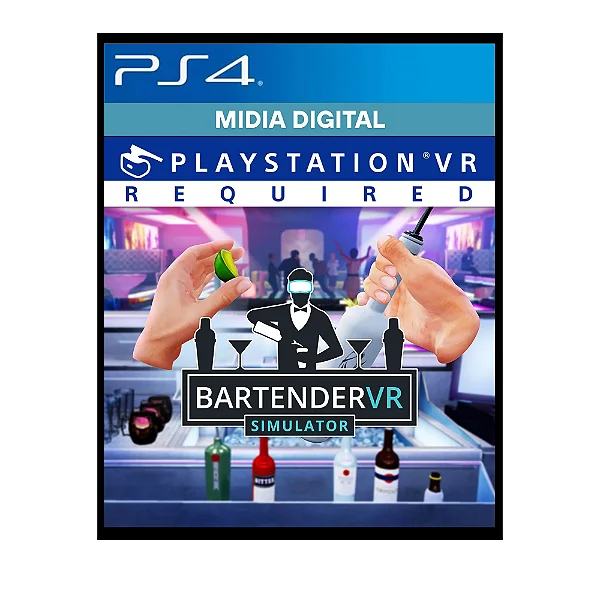 Bartender VR Simulator PS4 Mídia Digital