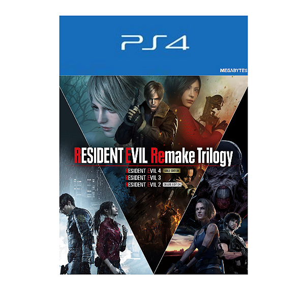 Resident Evil Remake Trilogy PS4 Mídia Digital