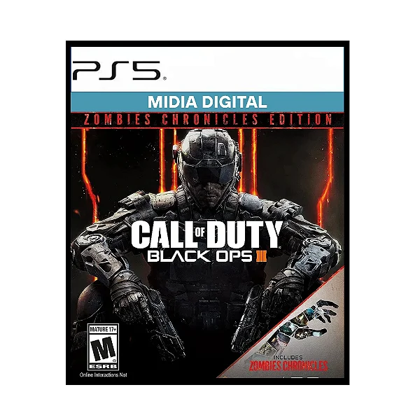 Call of Duty Black Ops 3 Zombies Chronicles PS5 Mídia Digital