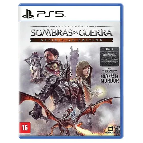 Terra média Sombras da Guerra Edição Definitiva Ps5 Mídia Digital