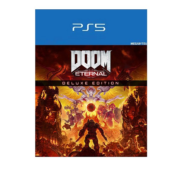 DOOM Eternal Edição Deluxe PS5 Mídia Digital