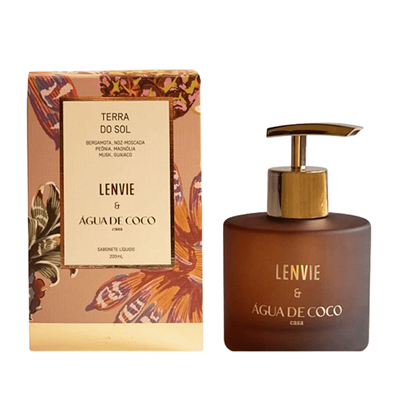 Sabonete Líquido Terra do Sol LENVIE & ÁGUA DE COCO casa -200ml