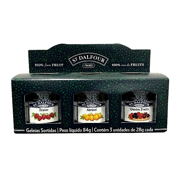 Geleias sortidas St Dalfour -3un de 28g cada