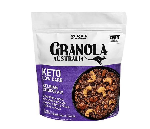 Granola Australia Keto Low Carb Belgian Chocolate - 300g