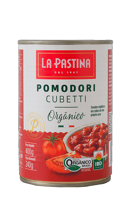 tomate Cubetti Orgânico La Pastina - 400g