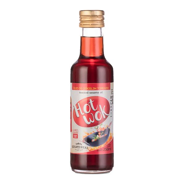 Óleo de Gergelim Torrado Hot Wok Sésamo Real - 250ml