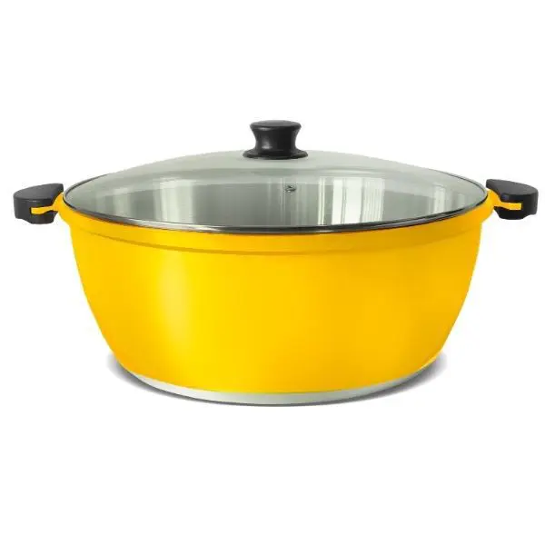 PANELÃO ALUMÍNIO FUNDIDO GULÊ AMARELO 28CM