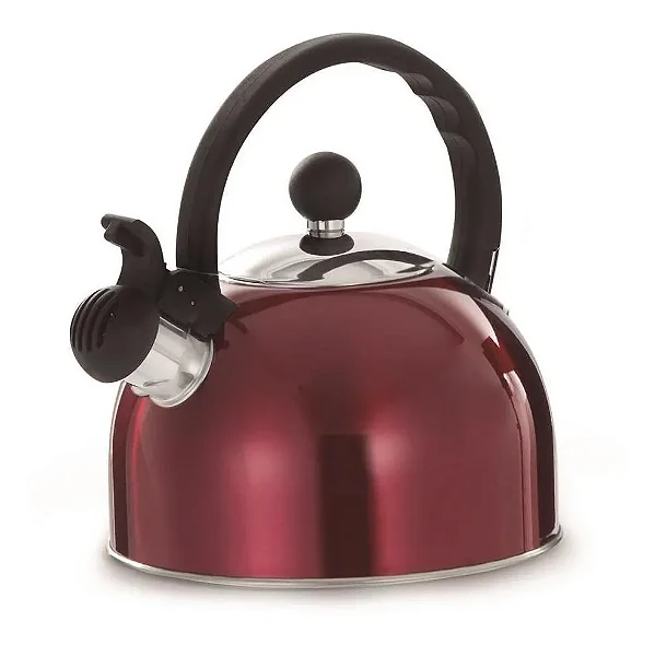 CHALEIRA EM INOX VERMELHA 2,0L MIMO STYLE