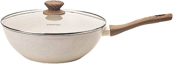 FRIGIDEIRA WOK 28CM LINHA MARMOL MIMO STYLE
